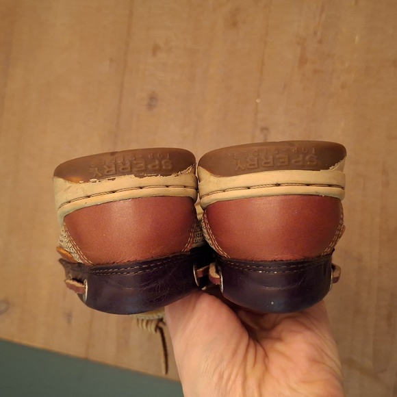 Sperry Dark Chocolate Brown Leather Classic Topsider Boat Shoes (Size US 7) - Picture 7 of 9